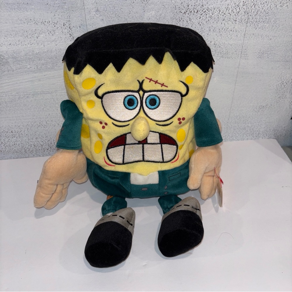 Frankenstein SpongeBob Plush Toy Ty beanie 13 inches